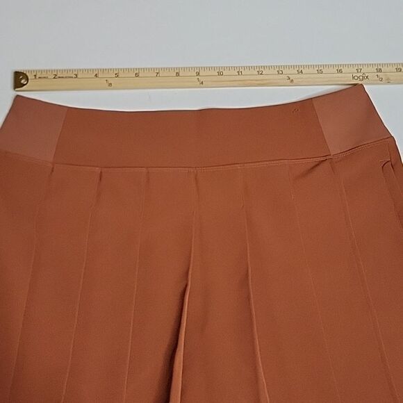 NEW 16 ATHLETA SKORT ENDLESS PLEAT FRONT SHORTS BACK RUST BROWN TENNIS XL 1X - Picture 7 of 9